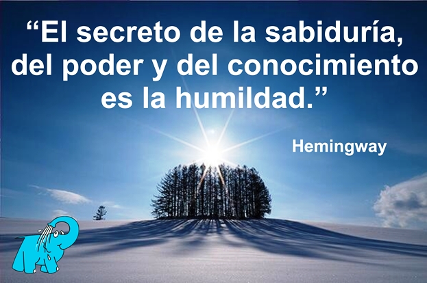 Una Enseñanza de Ernest Hemingway en la Frase del Día del Elefante Azul de Avilés.